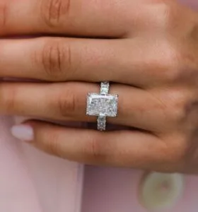 White Radiant Anniversary Ring