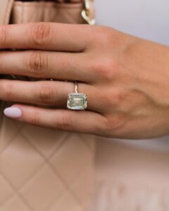 Emerald Solitaire Wedding Ring