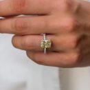 Radiant Solitaire Anniversary Ring