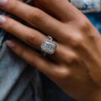 Radiant Halo Wedding Ring