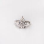Pear Three Stone Ring
