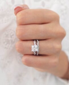 White Princess Ring Set