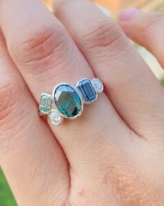 Oval Bezel Party Wear Ring