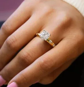 Cushion Solitaire Engagement Ring