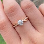 White Round Solitaire Ring
