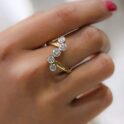 White Round Bezel Ring