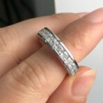 Asscher Prong Anniversary Band