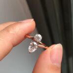 Round and Pear Ring