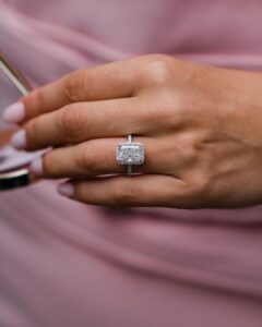 Radiant Halo Wedding Ring