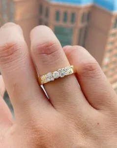 White Round Solitaire Ring