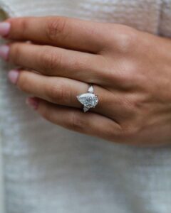 Pear Cut Birthday Ring