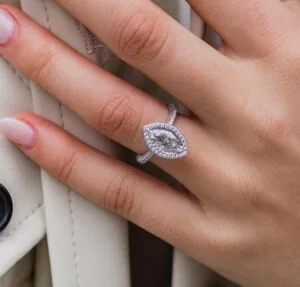 Marquise Halo Proposal Ring