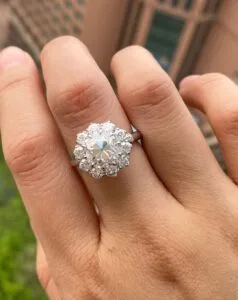 Round Halo Wedding Ring