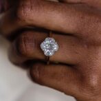 White Oval Anniversary Ring