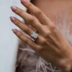White Radiant Solitaire Ring