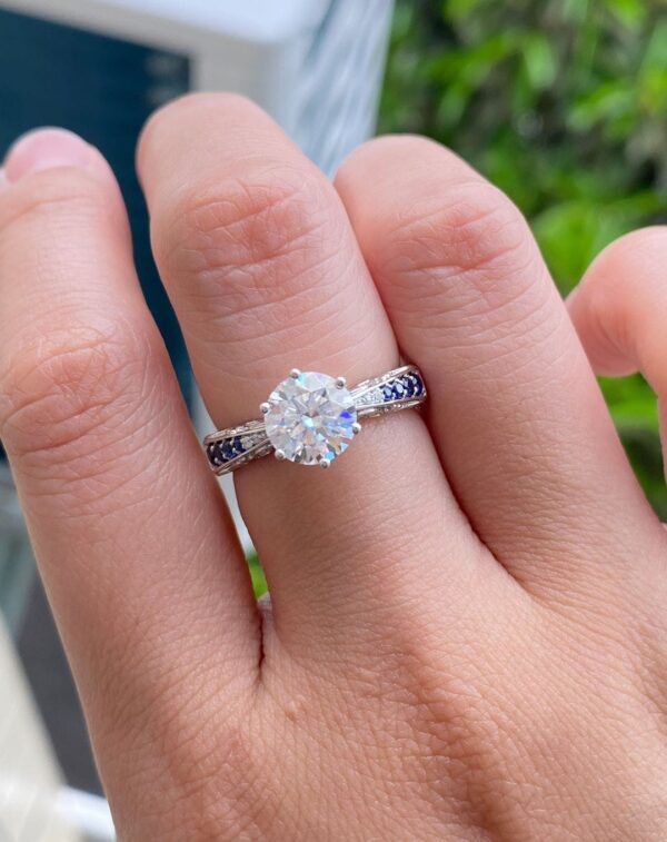 Round Solitaire Anniversary Ring