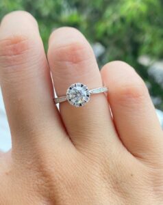 White Round Wedding Ring