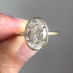 Oval Bezel Engagement Ring
