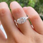 Round Half Bezel Ring