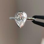 Pear Cut Bezel Ring