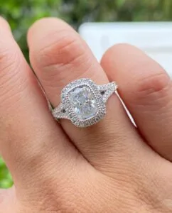 Cushion Cut Wedding Ring