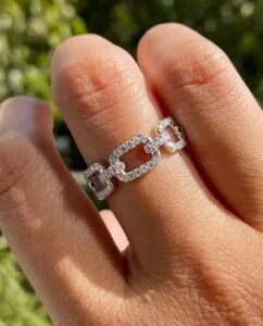 Round Pave Anniversary Ring