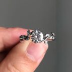 Round Solitaire Birthday Ring
