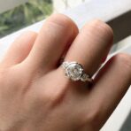 Round Bezel Engagement Ring