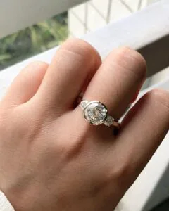 Round Bezel Engagement Ring