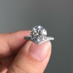 Round Solitaire Anniversary Ring