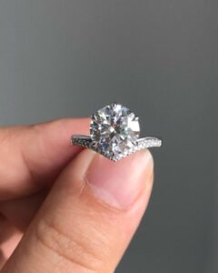 Round Solitaire Anniversary Ring