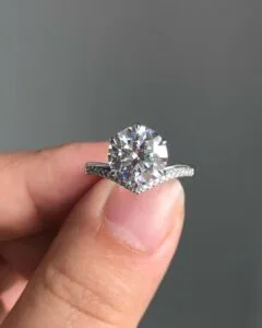 Round Solitaire Anniversary Ring