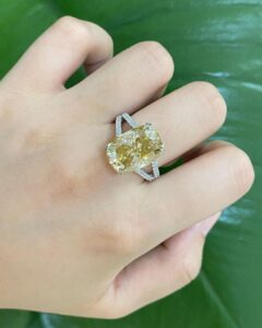 Cushion Solitaire Anniversary Ring