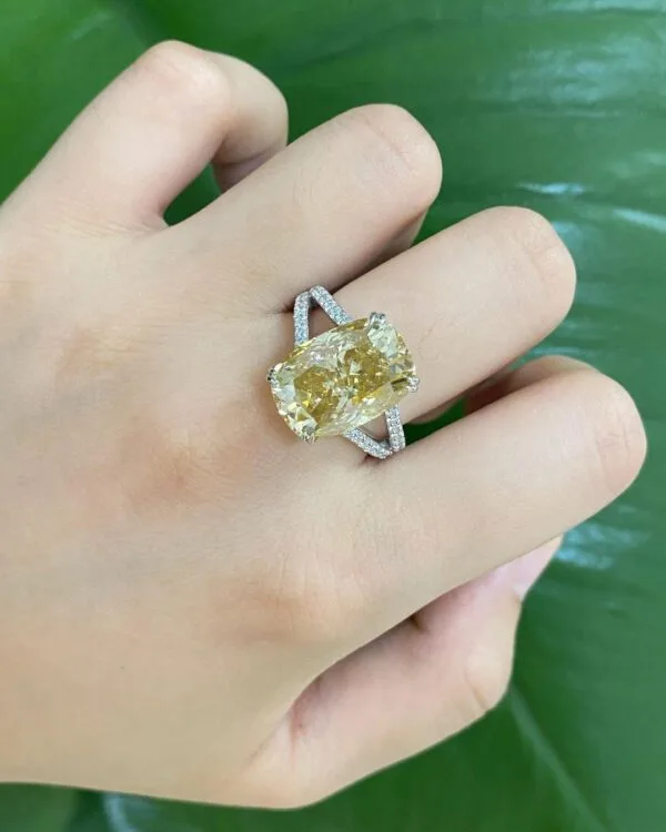 Cushion Solitaire Anniversary Ring
