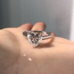 Heart Solitaire Engagement Ring