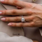 Cushion Solitaire Anniversary Ring