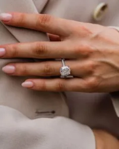 Cushion Solitaire Anniversary Ring
