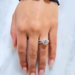 Round Halo Birthday Ring