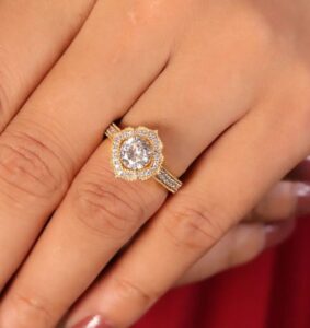 Round Solitaire Anniversary Ring