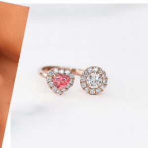 Heart - Round Engagement Ring