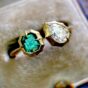 Asscher and Pear Ring