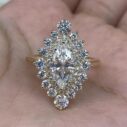 Marquise Halo Wedding Ring