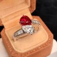 Pear Two Stone Ring