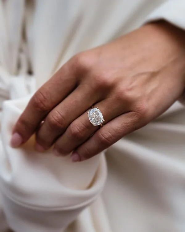 Cushion Solitaire Engagement Ring