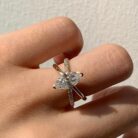 Marquise Solitaire Wedding Ring