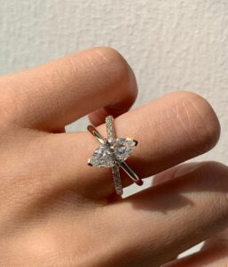Marquise Solitaire Wedding Ring