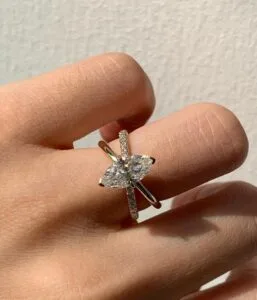 Marquise Solitaire Wedding Ring