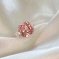 Cushion Three Stone Ring