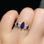 Marquise Solitaire Anniversary Ring