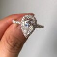 Pear Party Wear Ring